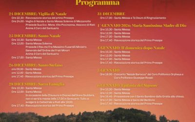 Santuario Francescano del Presepe – Programma Natale 2025
